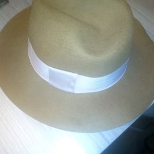 Brown winter or summer hat